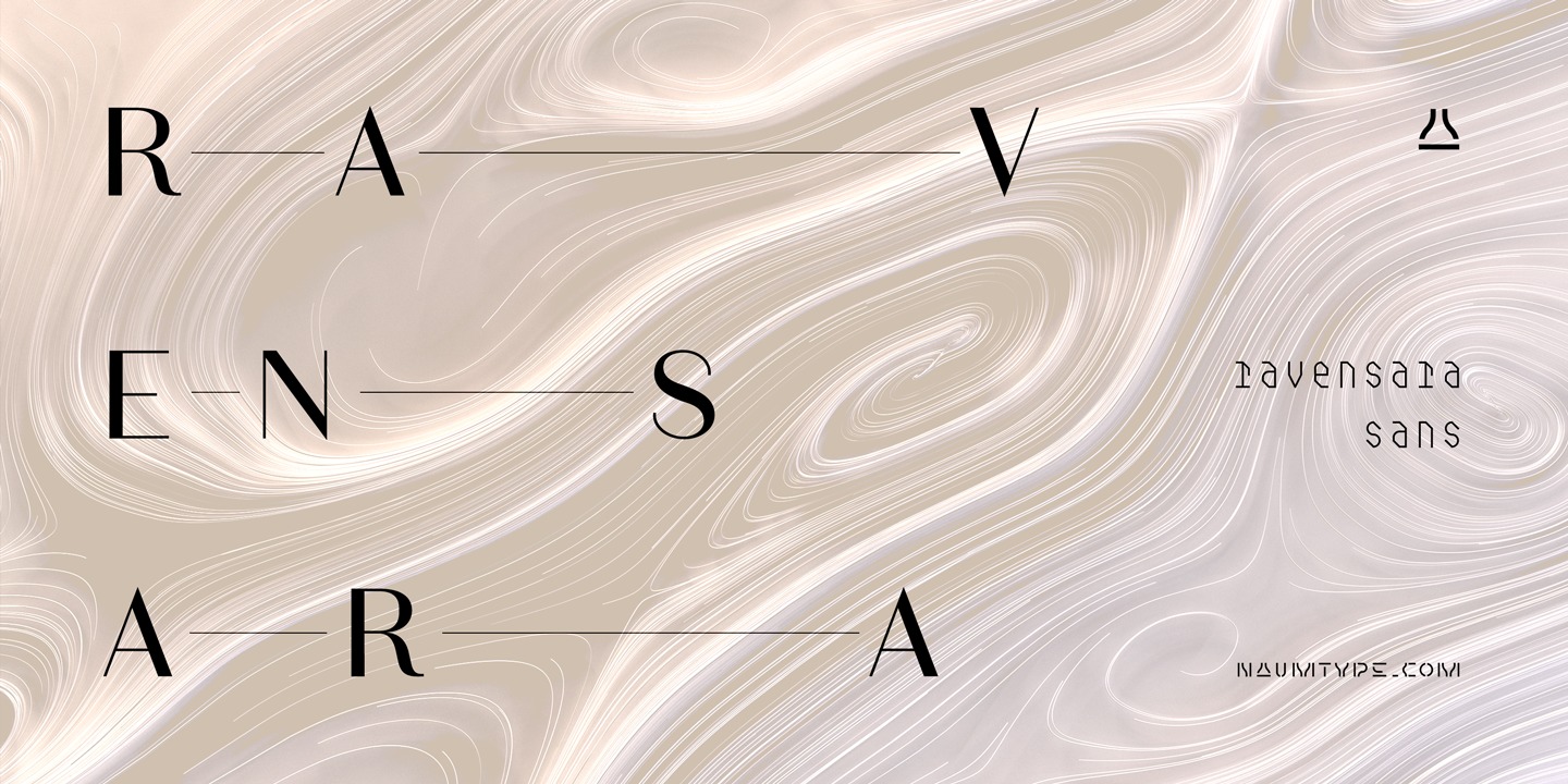 Przykład czcionki Ravensara Sans